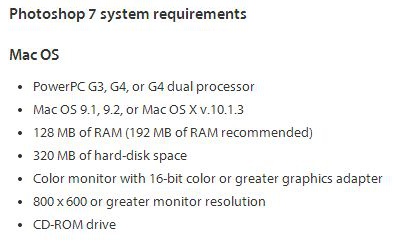 adobe photoshop cc 2020 system requirements mac